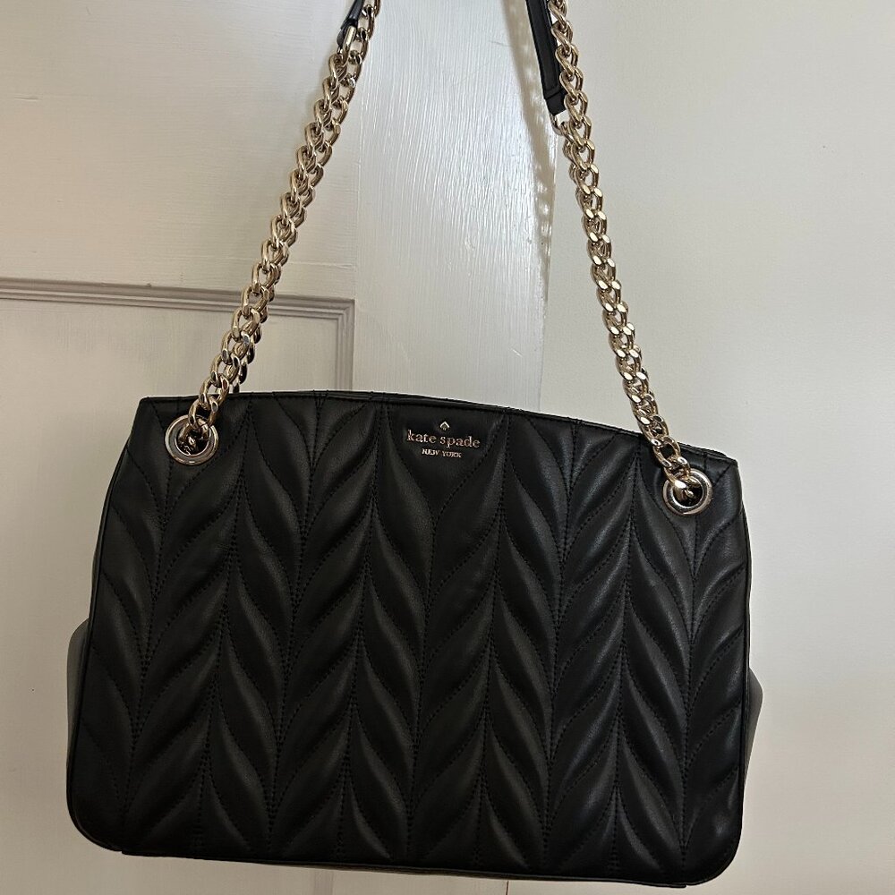 Kate Spade Black Quilted Handbag